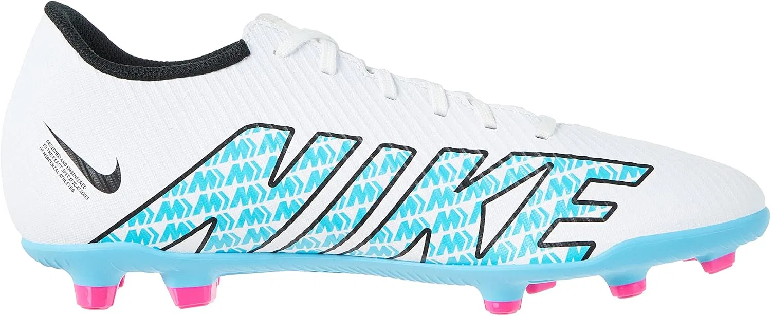 Кроссовки Nike Herren Mercurial Vapor 15 Club Mg, White Baltic Blue Pink Explosion — фото 4
