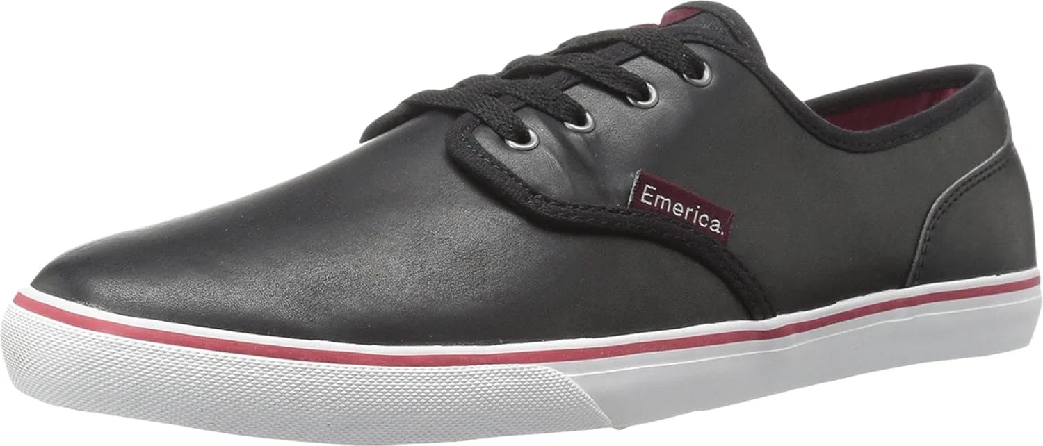 Мужские кроссовки для скейтборда Emerica Wino Cruiser, Black White Burgundy