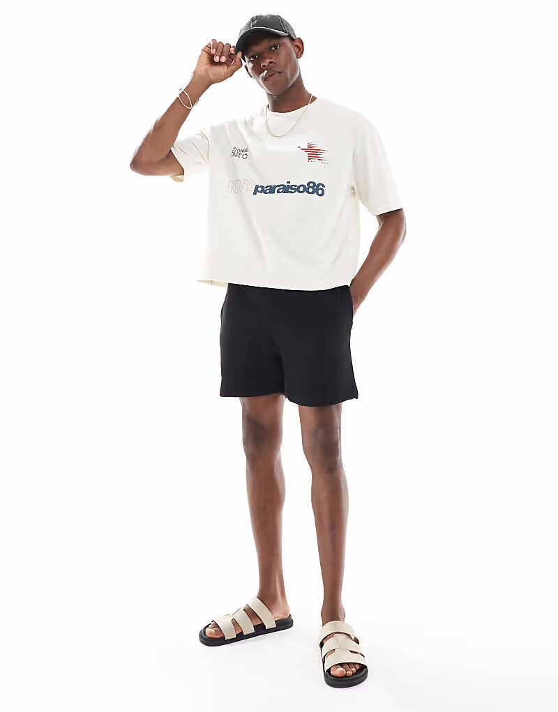 

Узкие шорты ASOS DESIGN Essential черного цвета