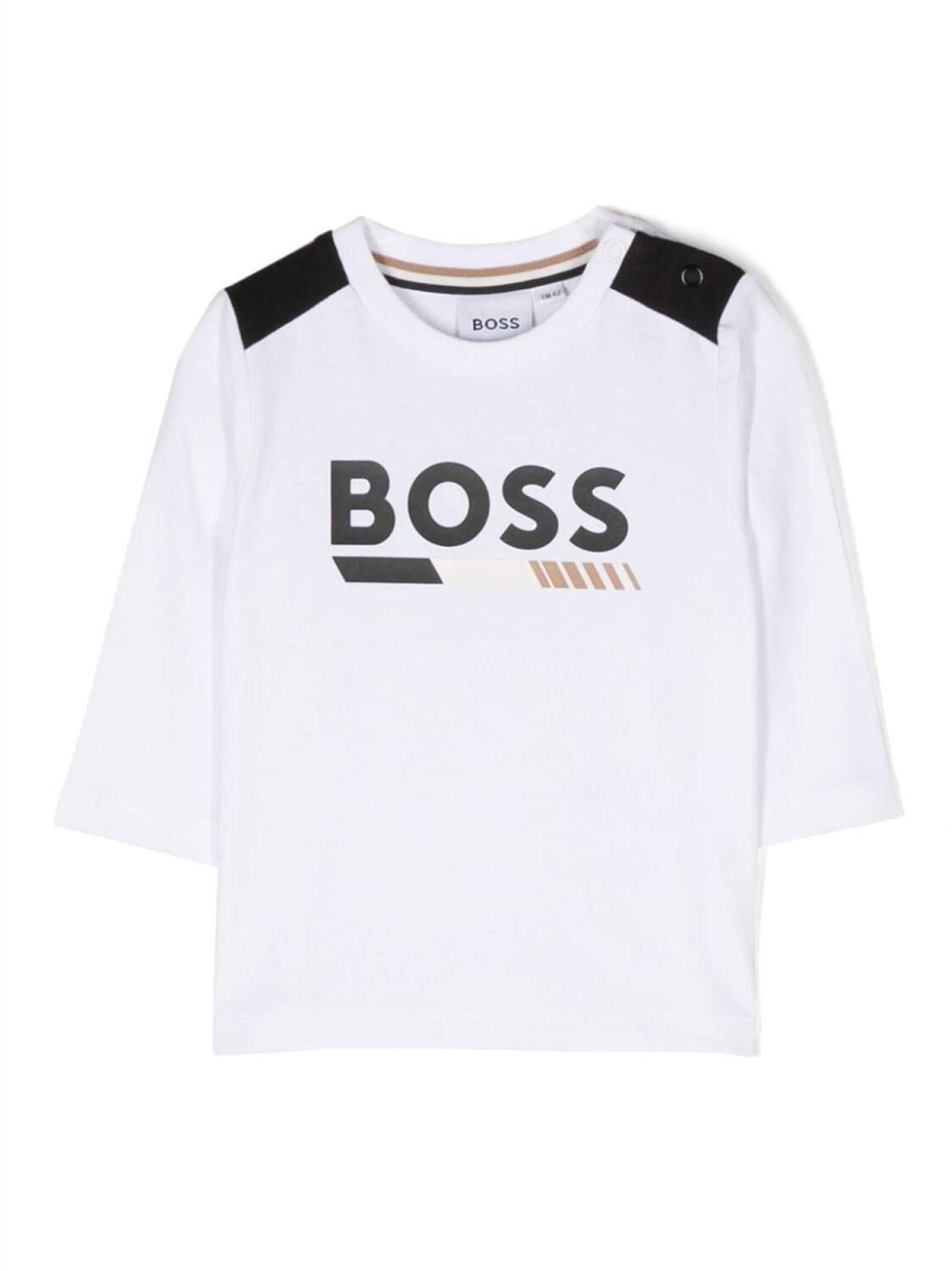 

BOSS Kidswear топ с длинными рукавами и логотипом, белый