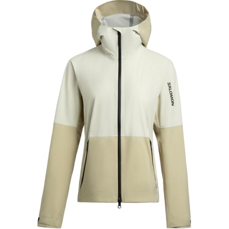 

OUTERPATH Ветровка для походов водонепроницаемая и дышащая женская Black Pepper White SALOMON, White Pepper