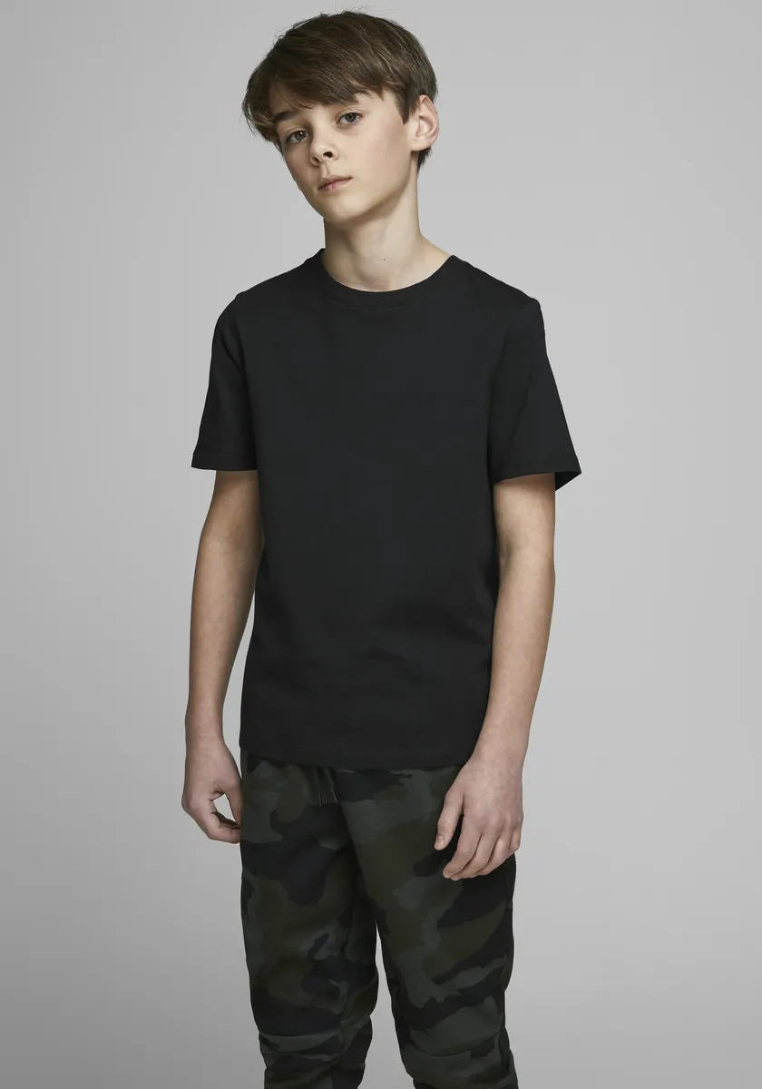 

Рубашка с круглым вырезом для подростков Jack & Jones "JJEORGANIC BASIC TEE SS O-NECK NOOS JNR" Jack & Jones Junior, черный