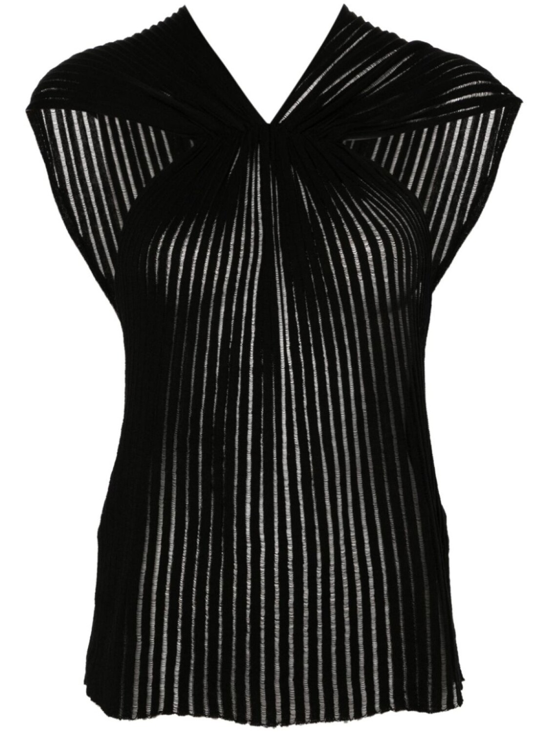 

Блузка в рубчик Saint Laurent, черный