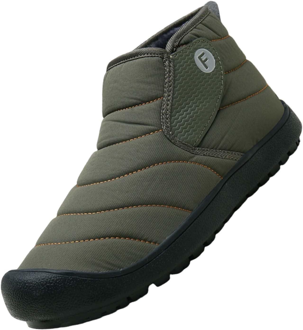 

Зимние снежные ботинки без шнуровки, водоотталкивающие, противоскользящие, легкие теплые ботильоны с полной меховой подкладкой для мужчин и женщин Generic, серебро