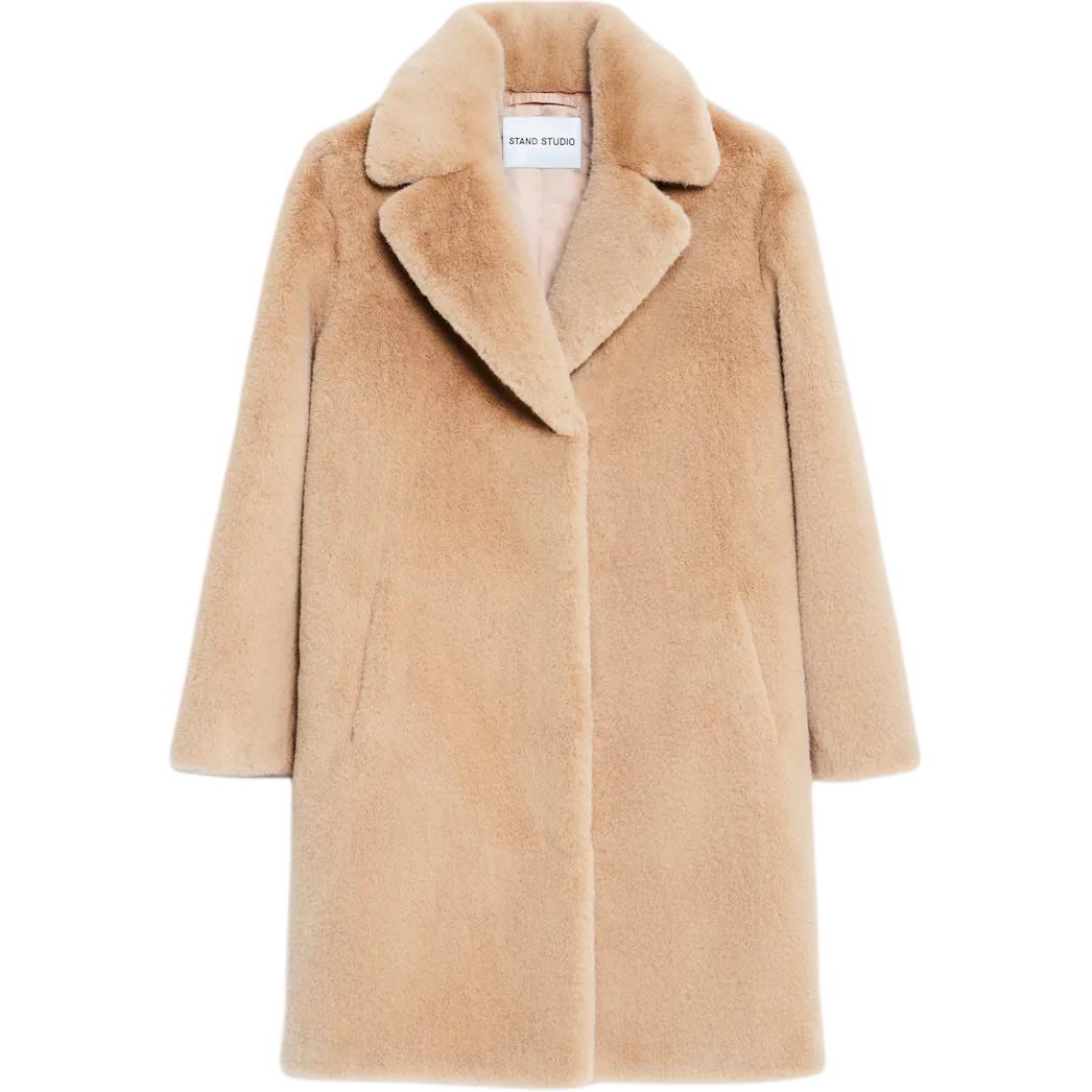 

Пальто-комбинезон Camille из искусственного меха Stand Studio, розовый бежевый