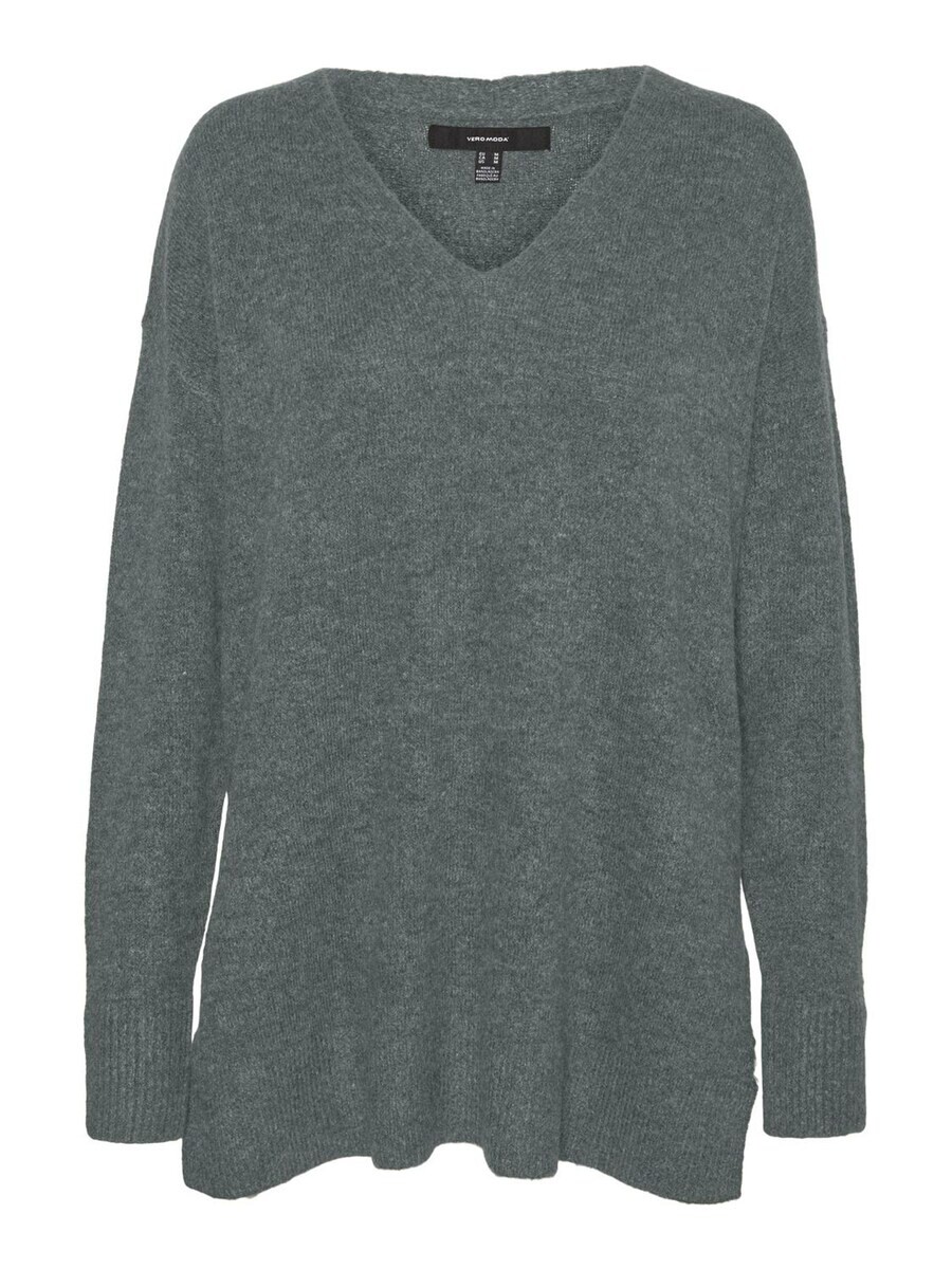 

Тонкий вязаный свитер VERO MODA Sweater, темно-серый