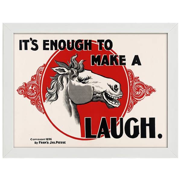 

Рамка для фотографий LegendArte Poster Make a Horse Laugh, белый