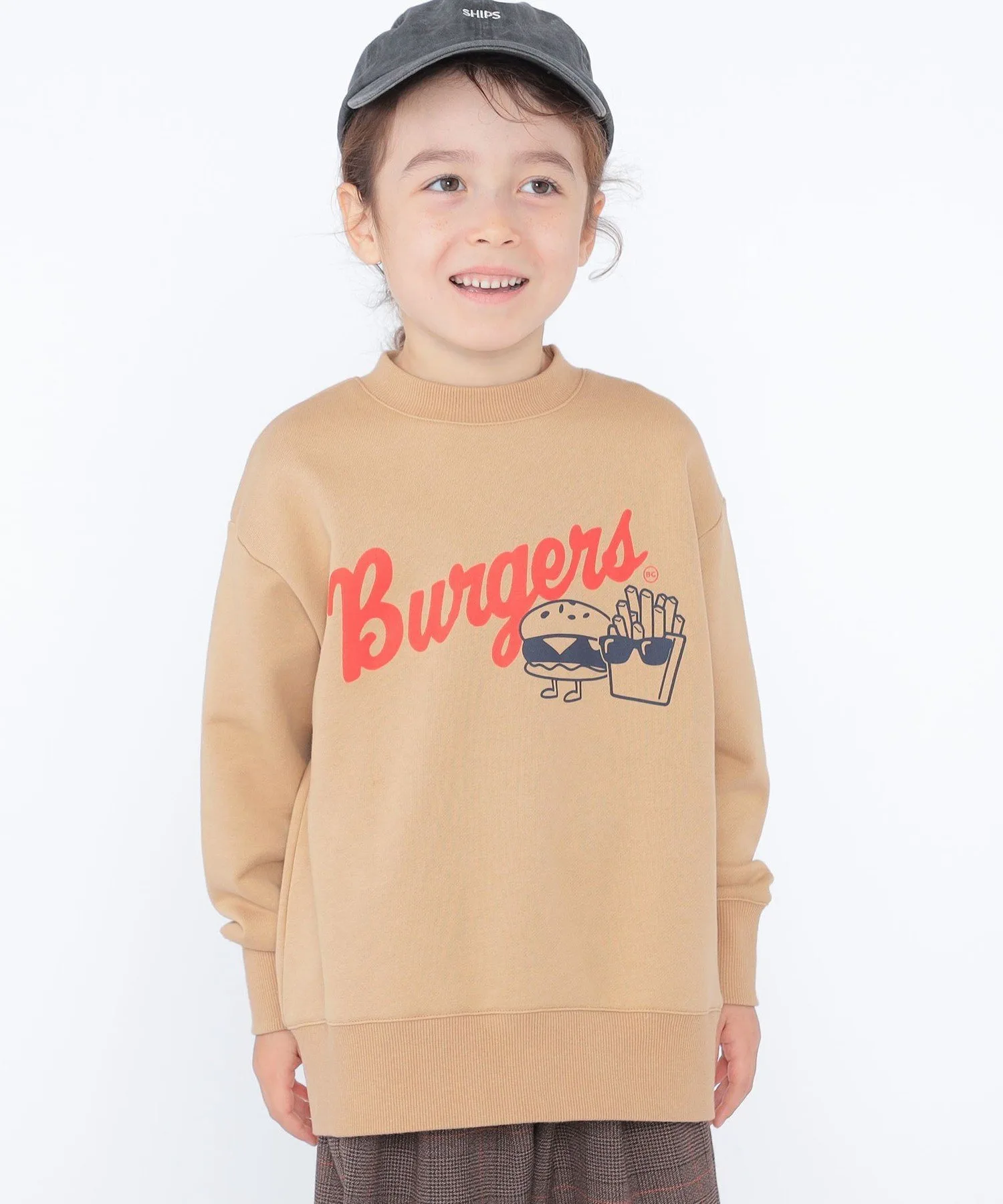 Детская футболка с изображением бургера (100-130 см) SHIPS KIDS, Beige — фото 4