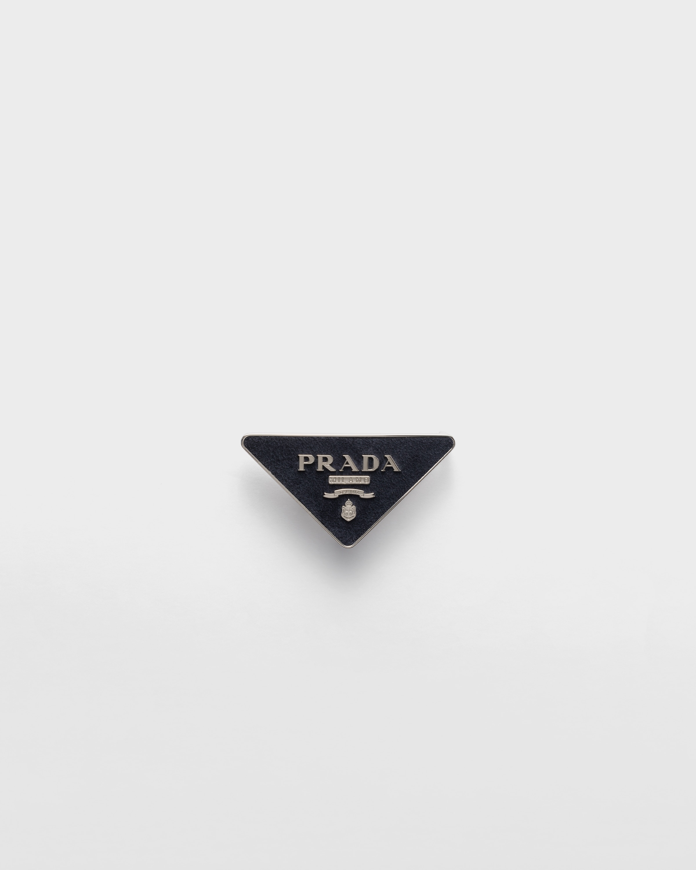 

Пряжка для ремня из замши Prada, синий