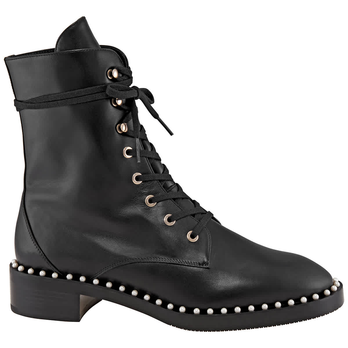 Stuart Weitzman Женские черные сапоги Sondra Smooth