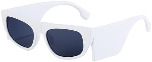 

Женские солнцезащитные очки в узкой оправе, модные солнцезащитные очки с широкими дужками для активного отдыха, путешествий и велоспорта, защита от ультрафиолета UV400 MTZJH, White