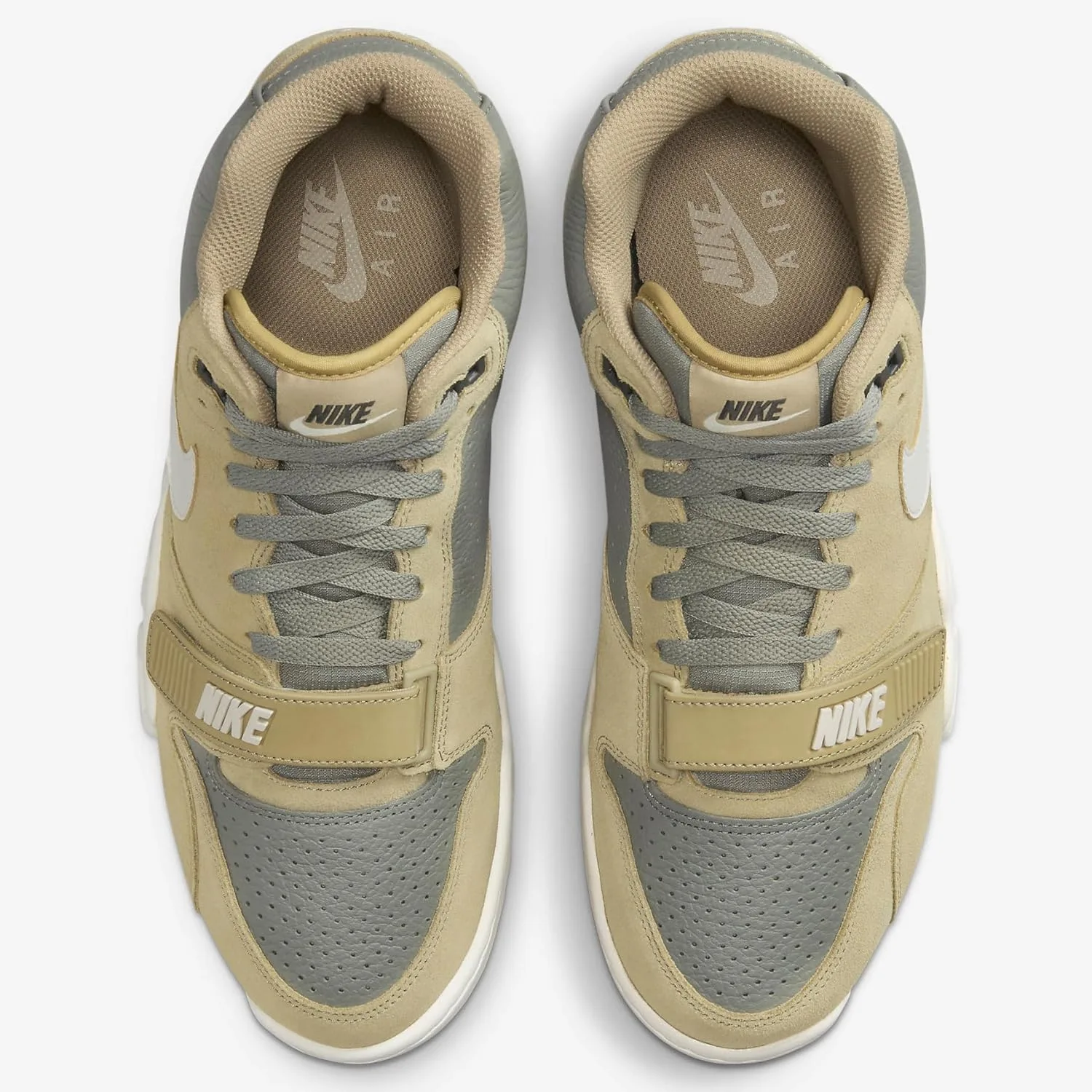 Мужские баскетбольные кроссовки Nike Air Trainer 1, белый/черный-средне-серый — фото 2