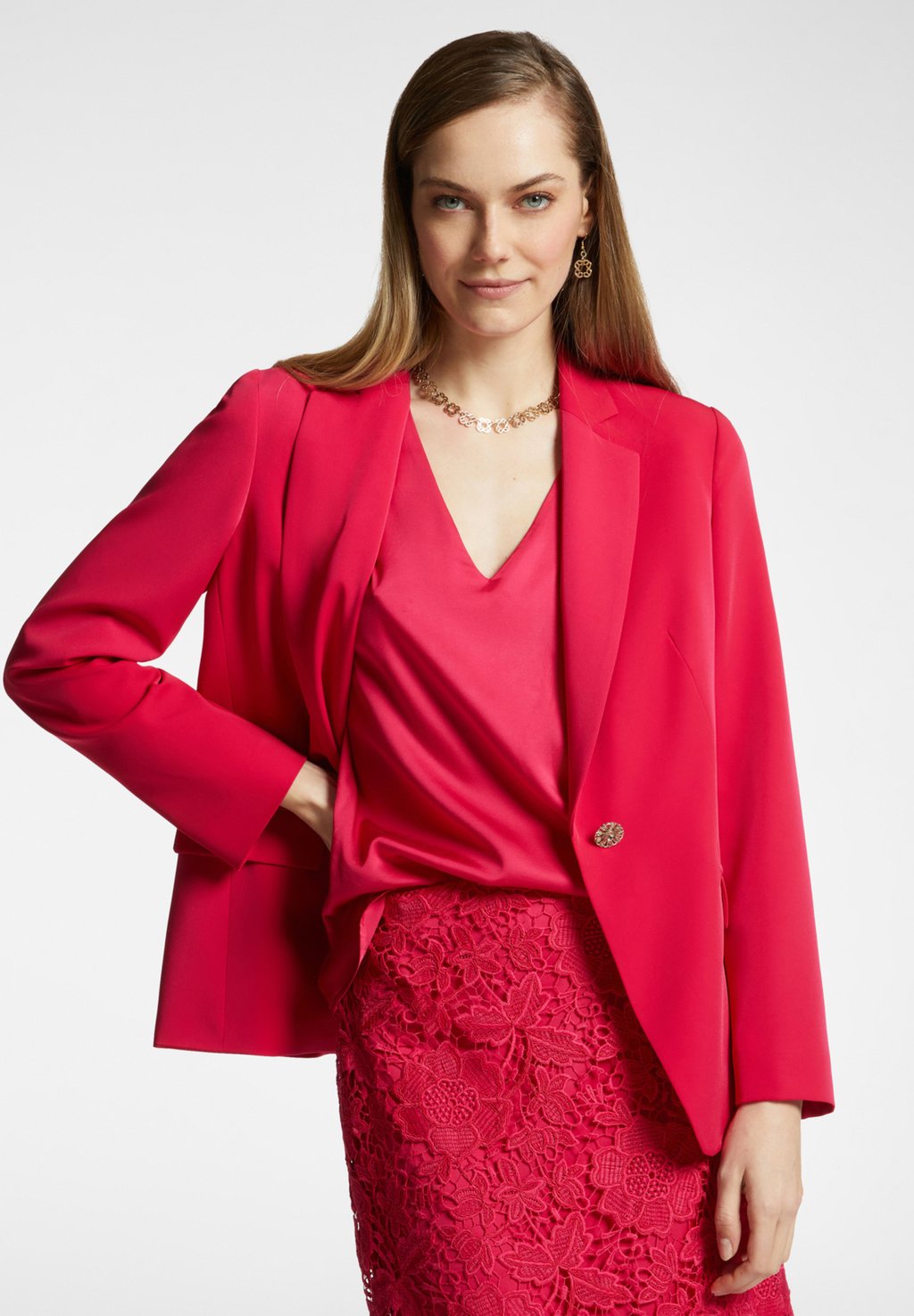 

Блейзер IN CADY STRETCH Elena Mirò, красный