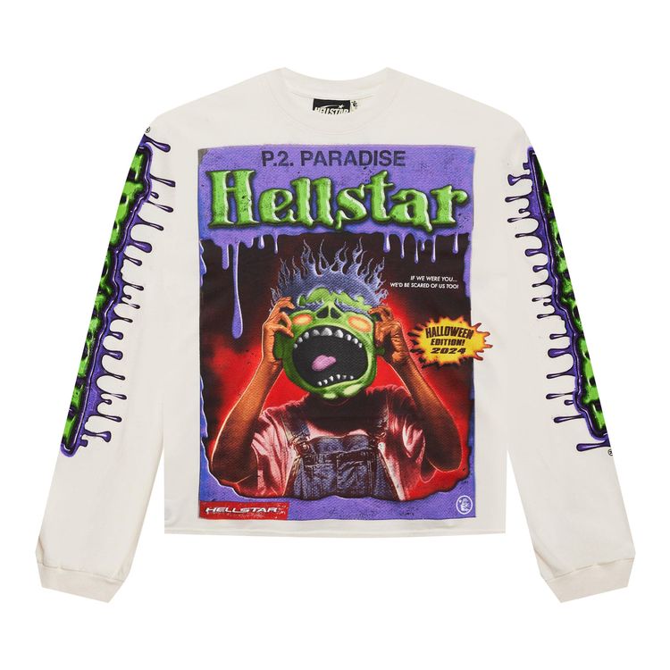 

Лонгслив Hellstar Horror Book Long-Sleeve 'White', белый