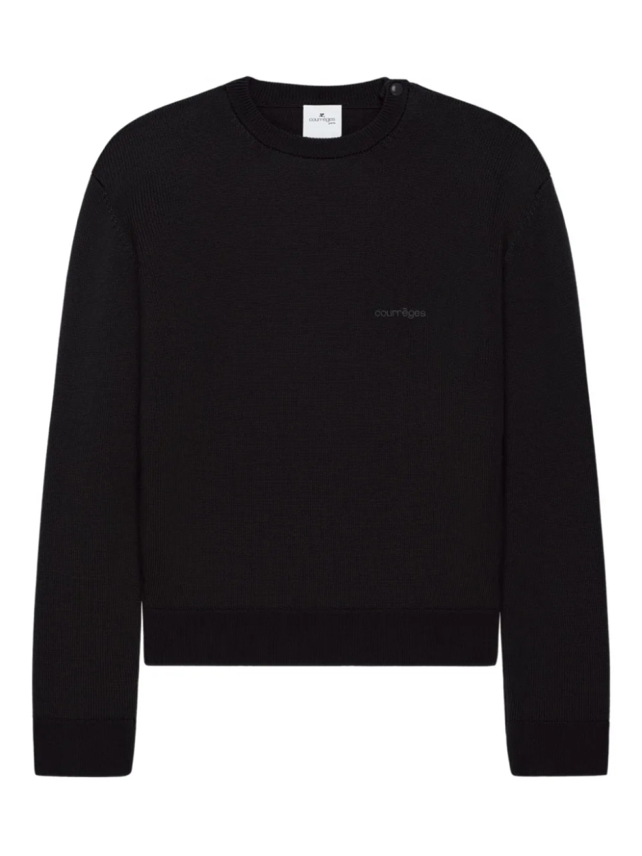 

Свитер с круглым вырезом Courrèges, черный