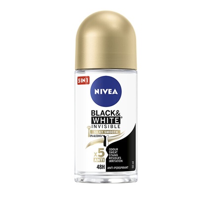 

Невидимый черный и белый шелк и гладкий 50 мл антиперспирант Nivea