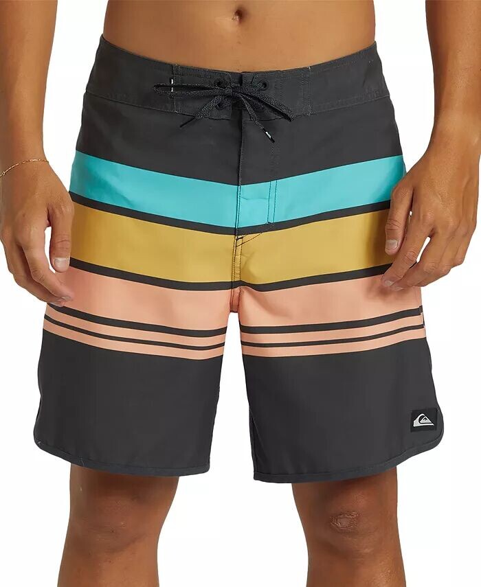 

Мужские повседневные полосатые плавки 21" Quiksilver, серый