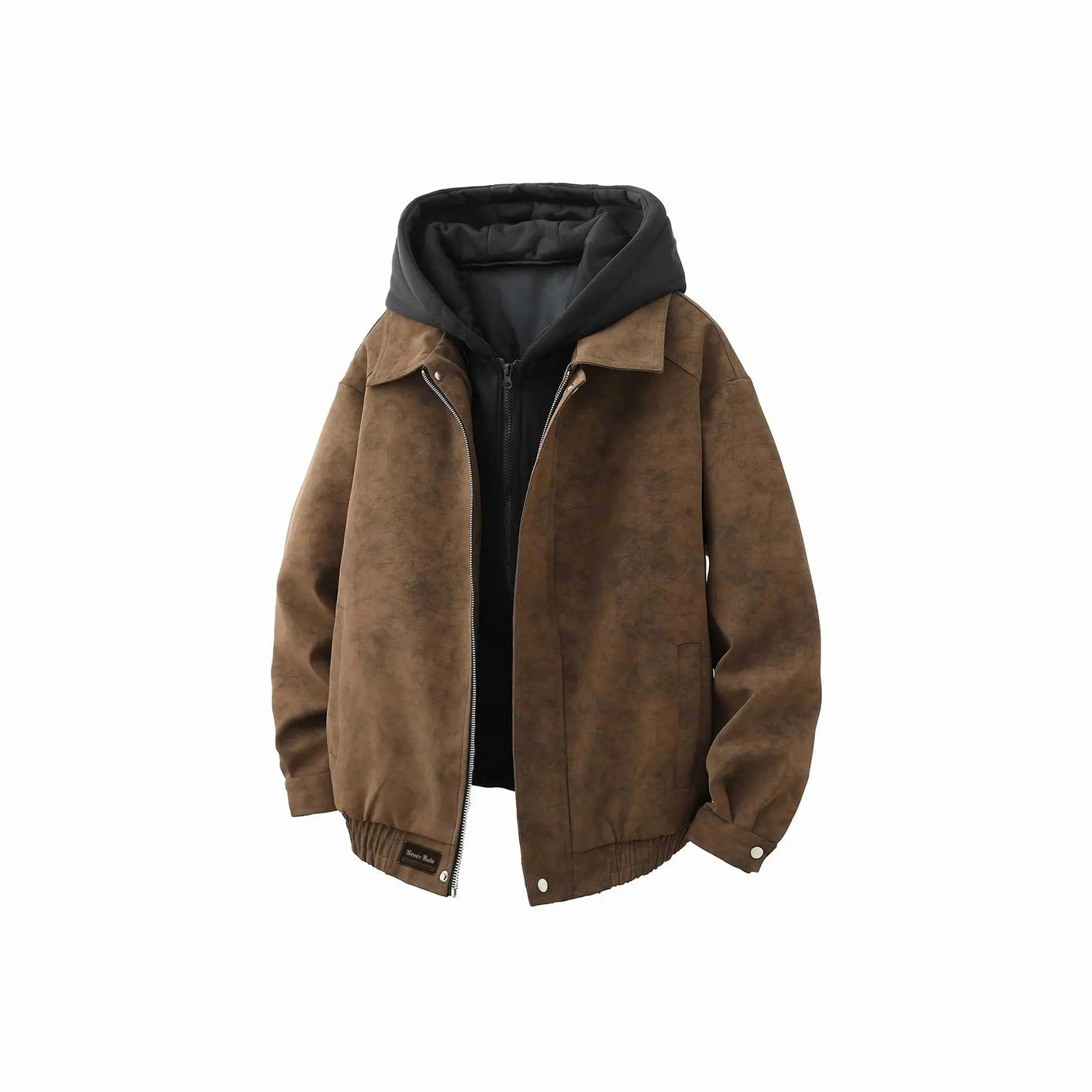 

Кожаная куртка Unisex NEVER RULE, coffee