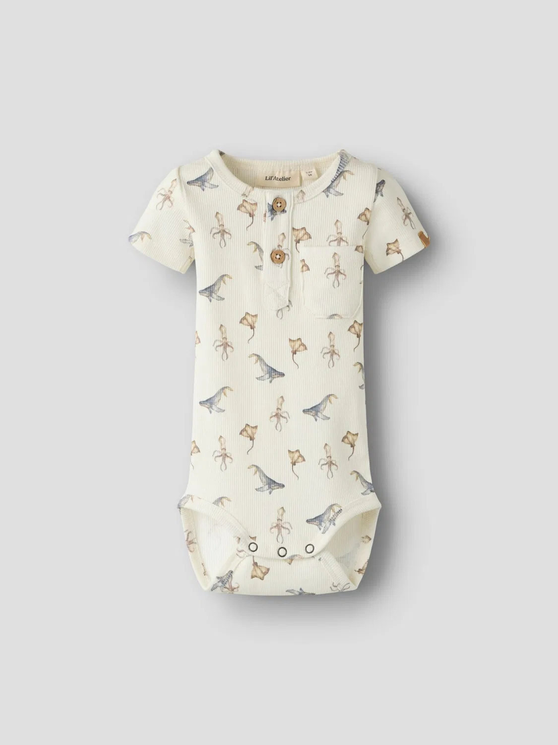 Комбинезон/Боди Lil'Atelier, White — фото 3