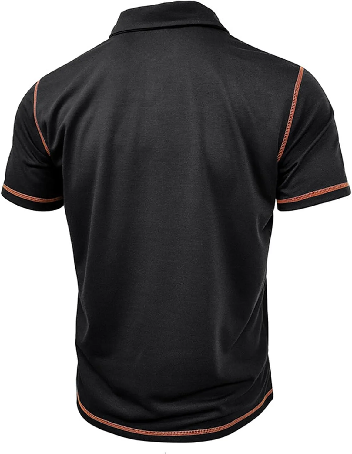 Мужская футболка с коротким рукавом Henley, хлопок, Regular-Fit — фото 3