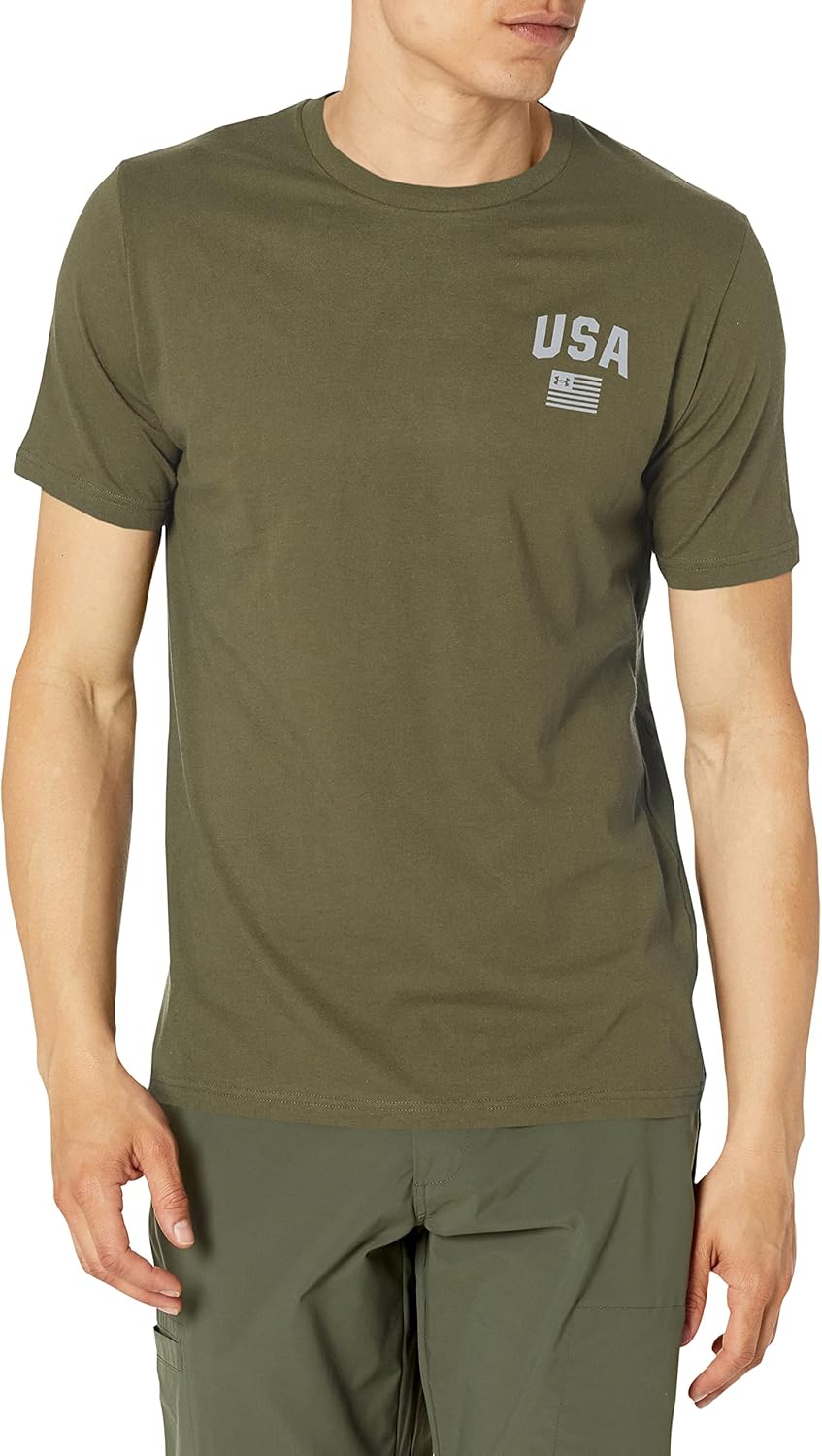 

Футболка с коротким рукавом Under Armour Freedom Graphic, (390) Marine Od Green/Steel, Зеленый, Футболка с коротким рукавом Under Armour Freedom Graphic, (390) Marine Od Green/Steel