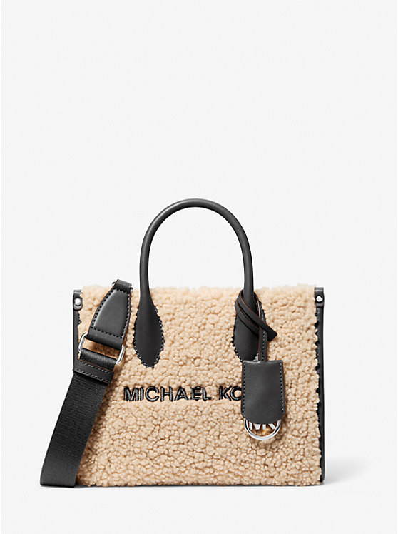 

Маленькая сумка через плечо Mirella из искусственной овчины Michael Kors, черный
