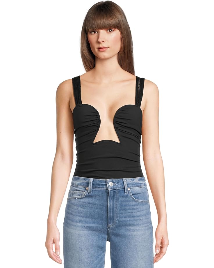 

Боди Free People Double Take Bodysuit, черный