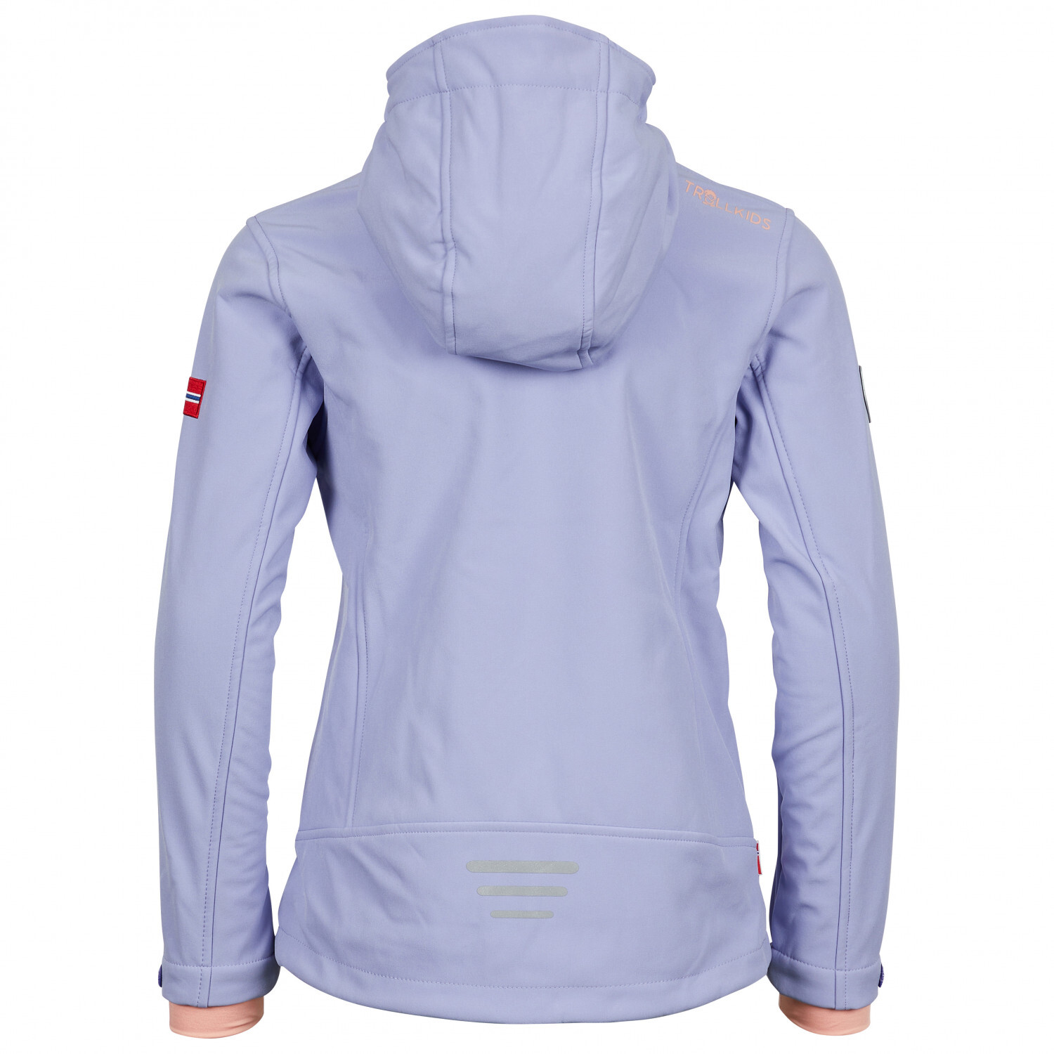 Куртка из софтшелла Trollkids Girl's Trollfjord, цвет Navy/Magenta — фото 3