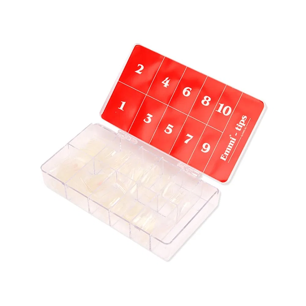 Набор прозрачных типсов для наращивания ногтей Emmi-Nail 250 Clear Tip Box ‎Emmi Nail — фото 2