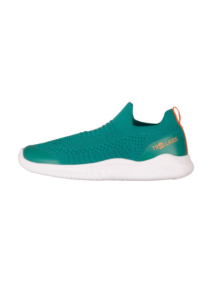 

Кроссовки на шнуровке Trollkids, цвет sea green