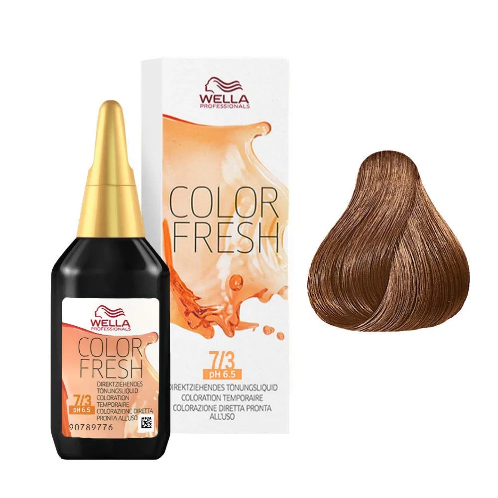 Оттеночная жидкость «Color Fresh 7/3 Medium Blonde Gold» 75 мл от Wella Wella, 7/3 Medium Blonde Gold