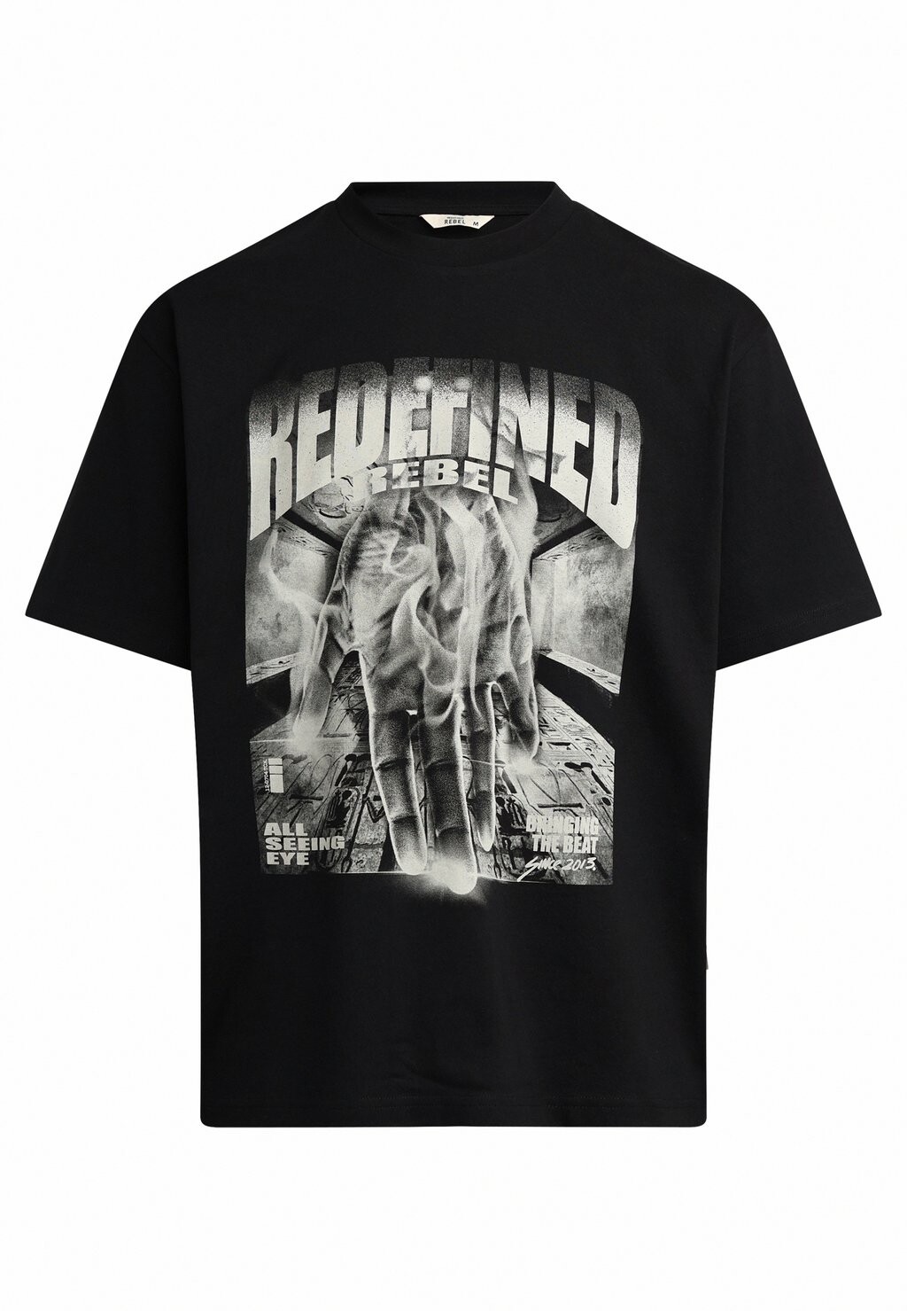 

Футболка с принтом KIAN TEE BOXY FIT UNISEX Redefined Rebel, черный