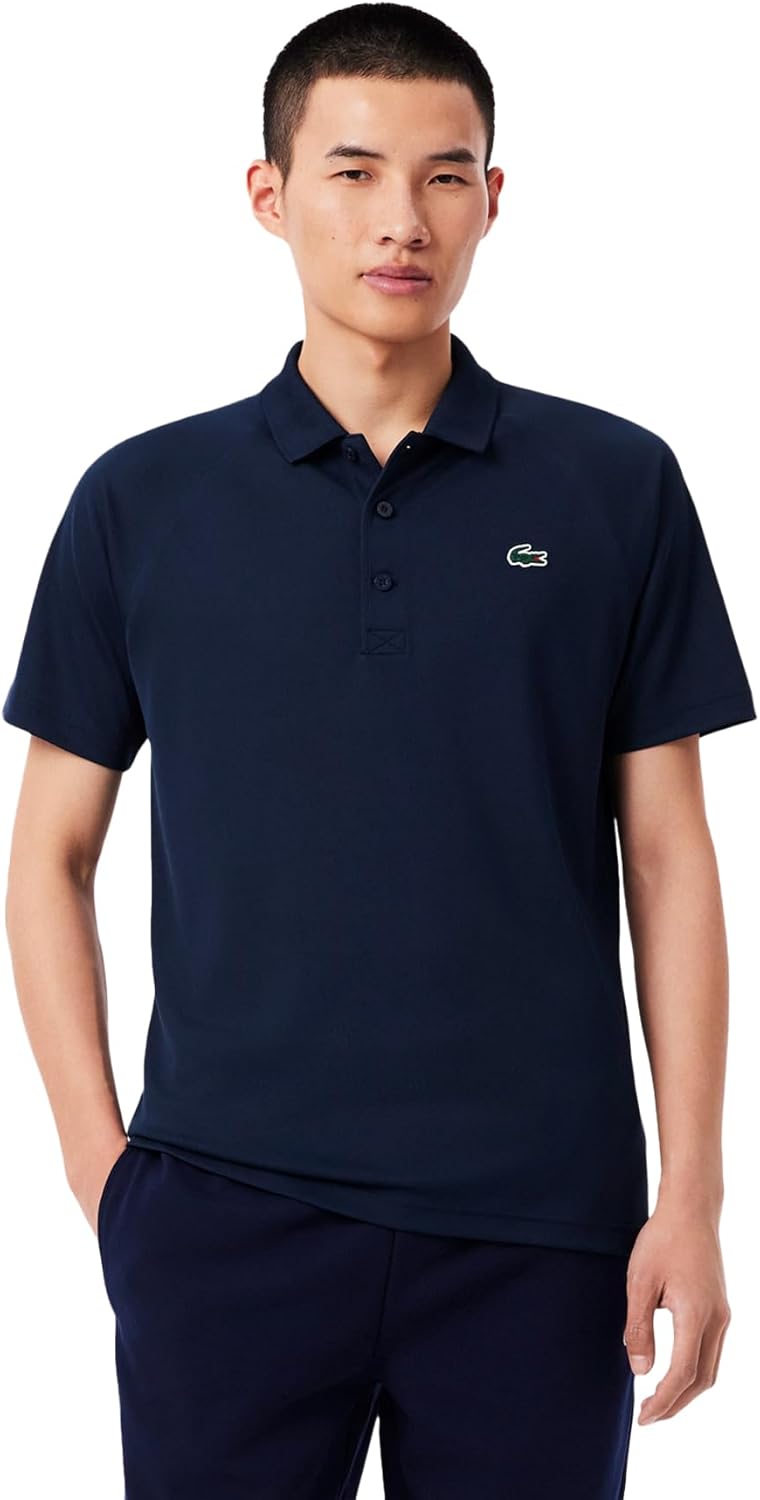 

Мужская поло-рубашка LACOSTE Ultra-Dry Pique, темно-синий
