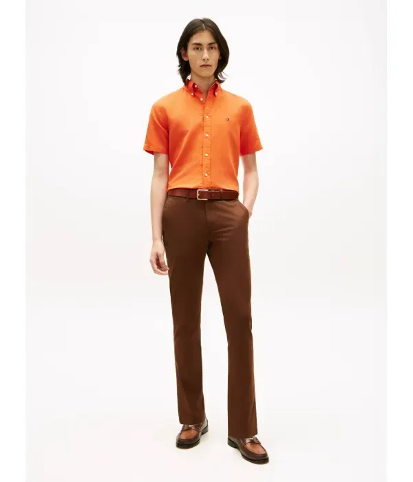 Рубашка regular fit Tommy Hilfiger, оранжевый — фото 2