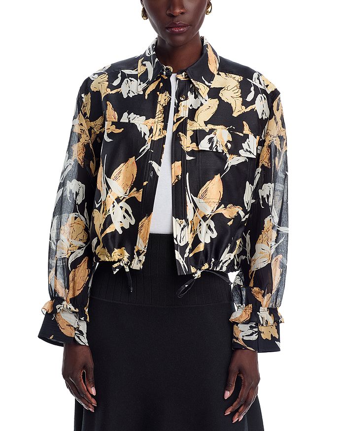 

Короткий жакет "Joyful Tulips" 3.1 Phillip Lim, синий