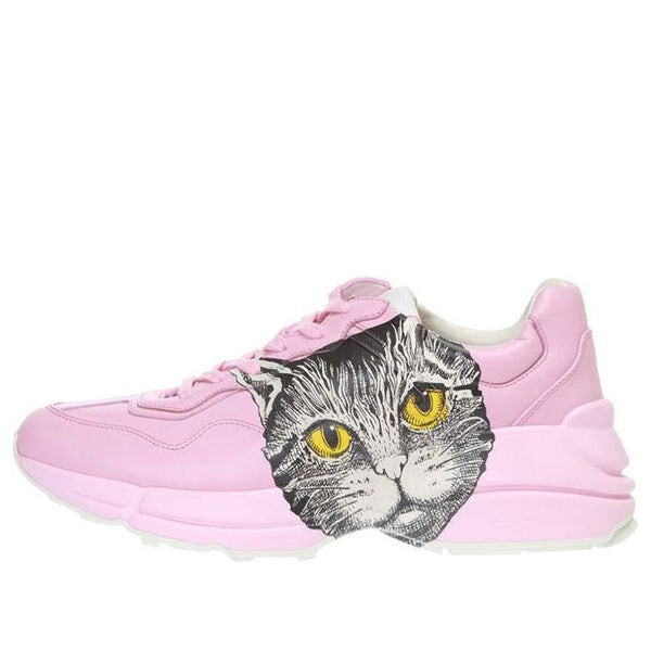 Кроссовки rhyton 'mystic cat pink' Gucci, розовый