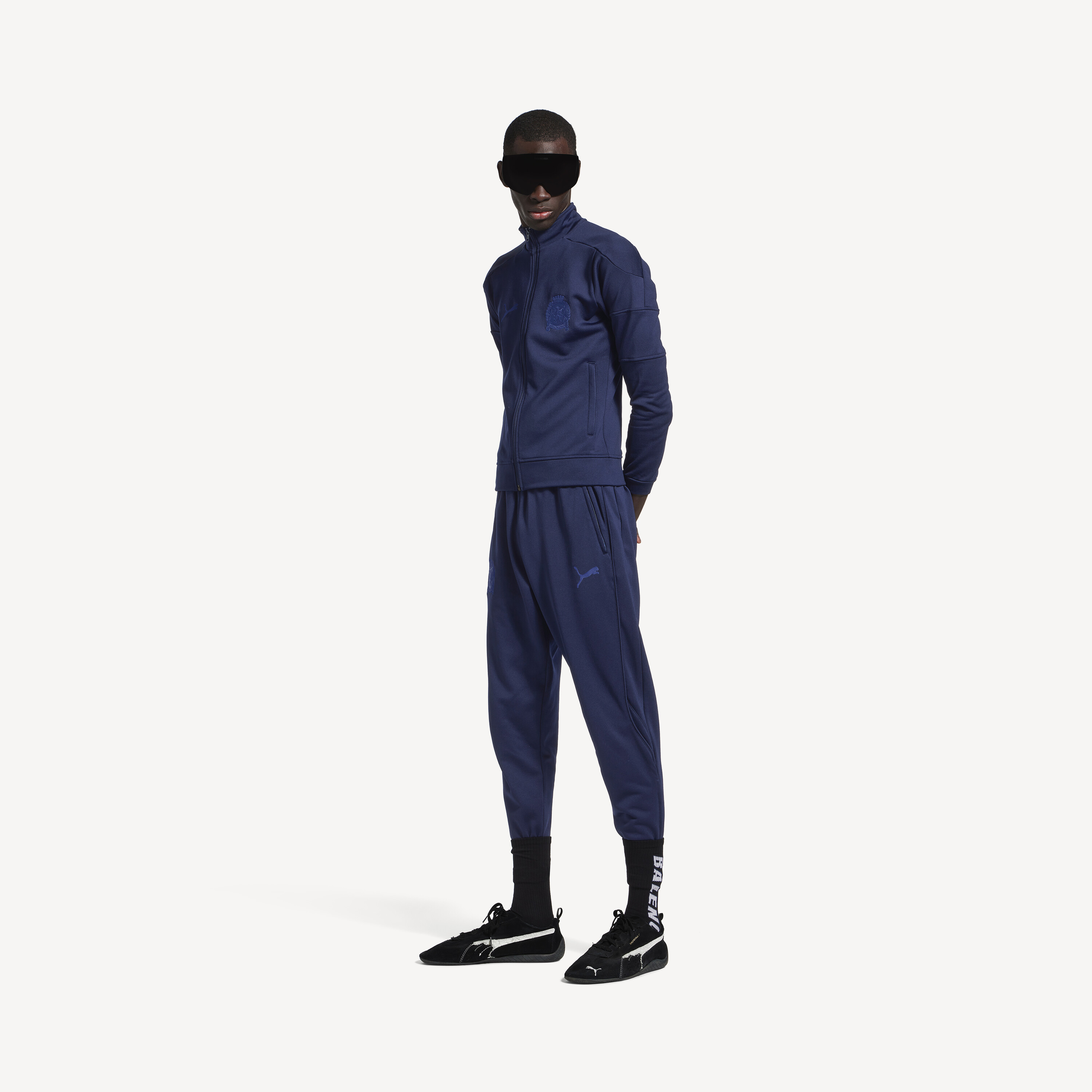 

Спортивные брюки balenciaga i puma облегающего кроя, темно-синие BALENCIAGA, темно-синий