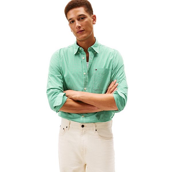 

Мужская рубашка с длинным рукавом в клетку Tommy Hilfiger, Olympic Green