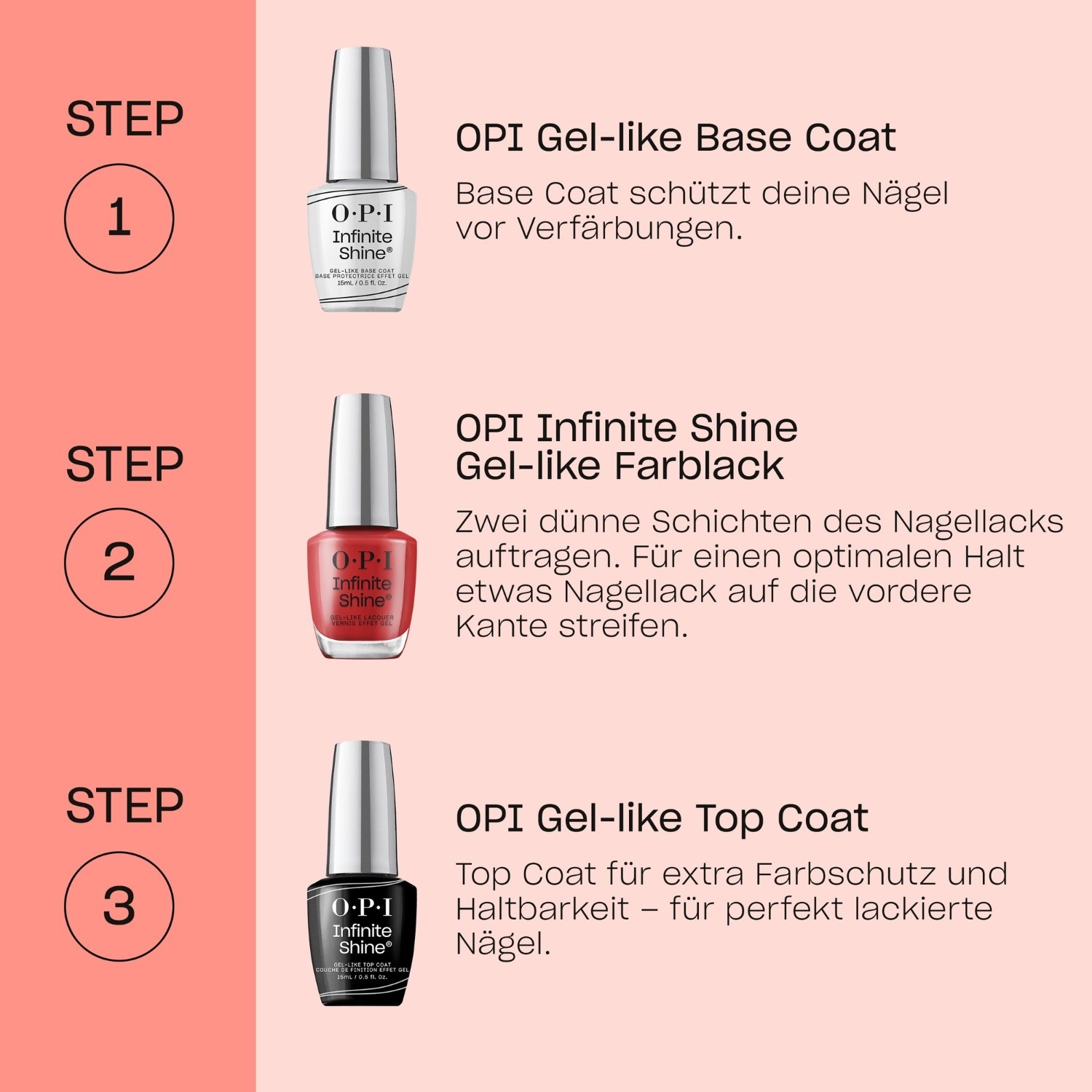 Лак для ногтей infinite shine Opi, islt02 - black onyx, объем 15 мл — фото 4