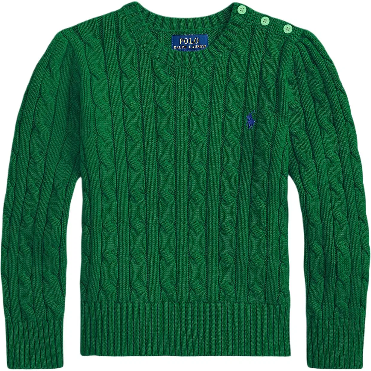 Свитер детский Polo Ralph Lauren зеленый — фото 3