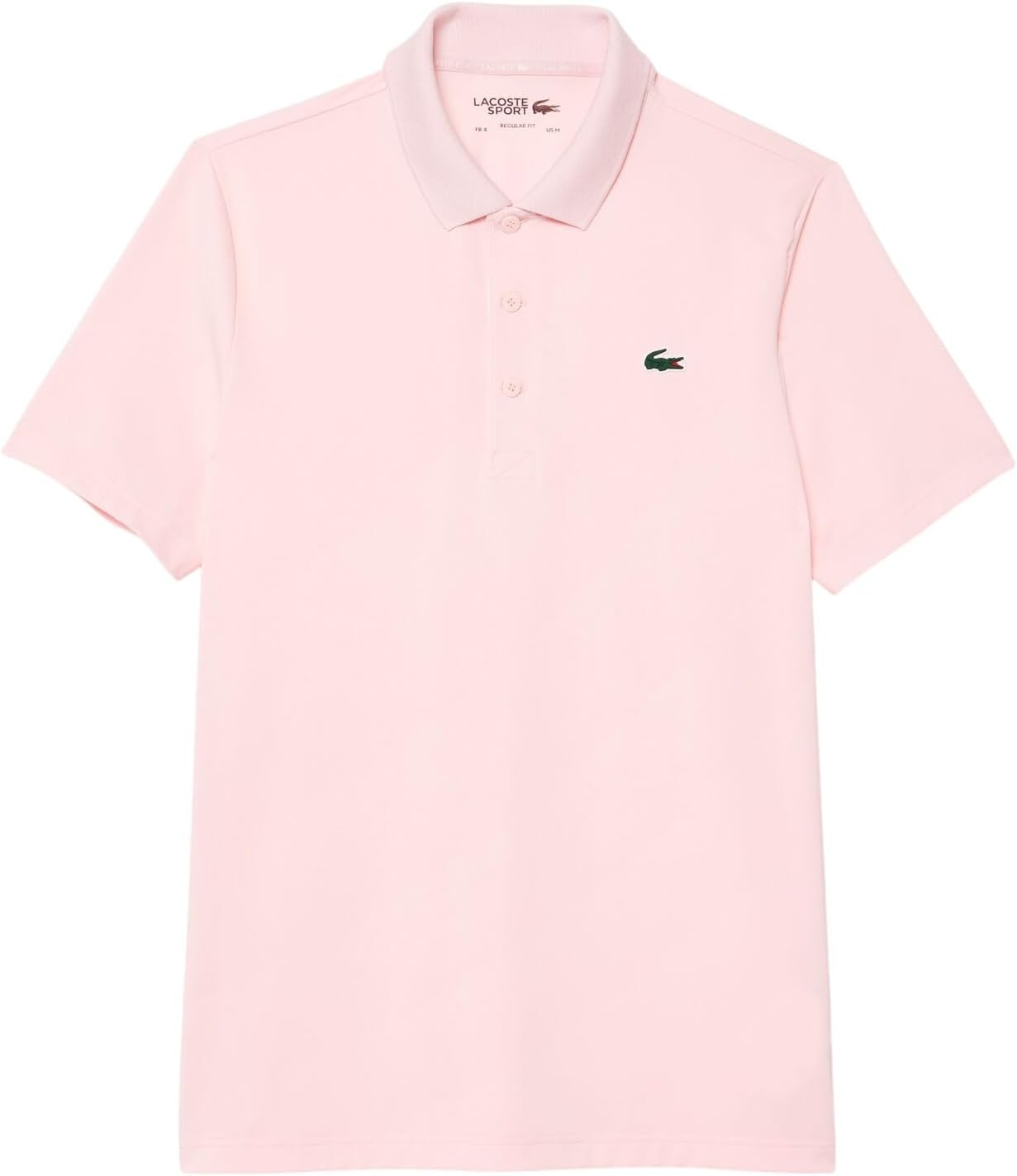 Lacoste мужская спортивная поло Regular Fit с защитой от ультрафиолета для гольфа, Flamingo/Flamingo — фото 4