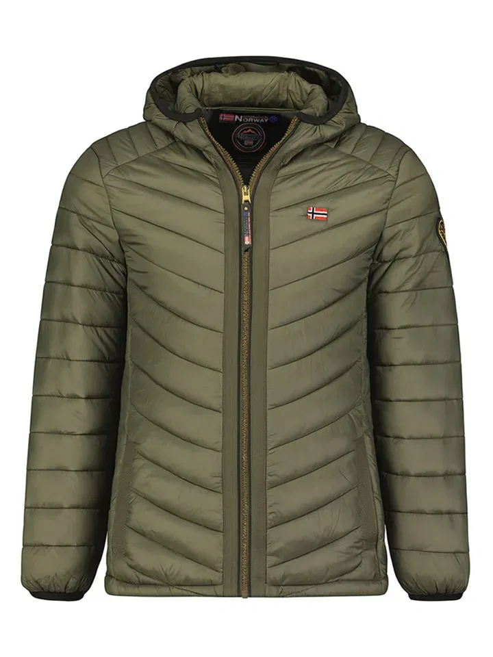 Стеганая куртка с капюшоном, Geographical Norway, хаки