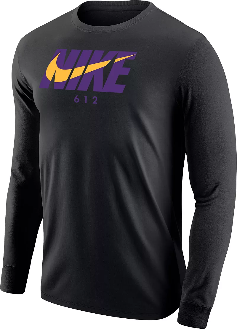 

Мужская черная футболка с длинным рукавом Nike Minnesota 612