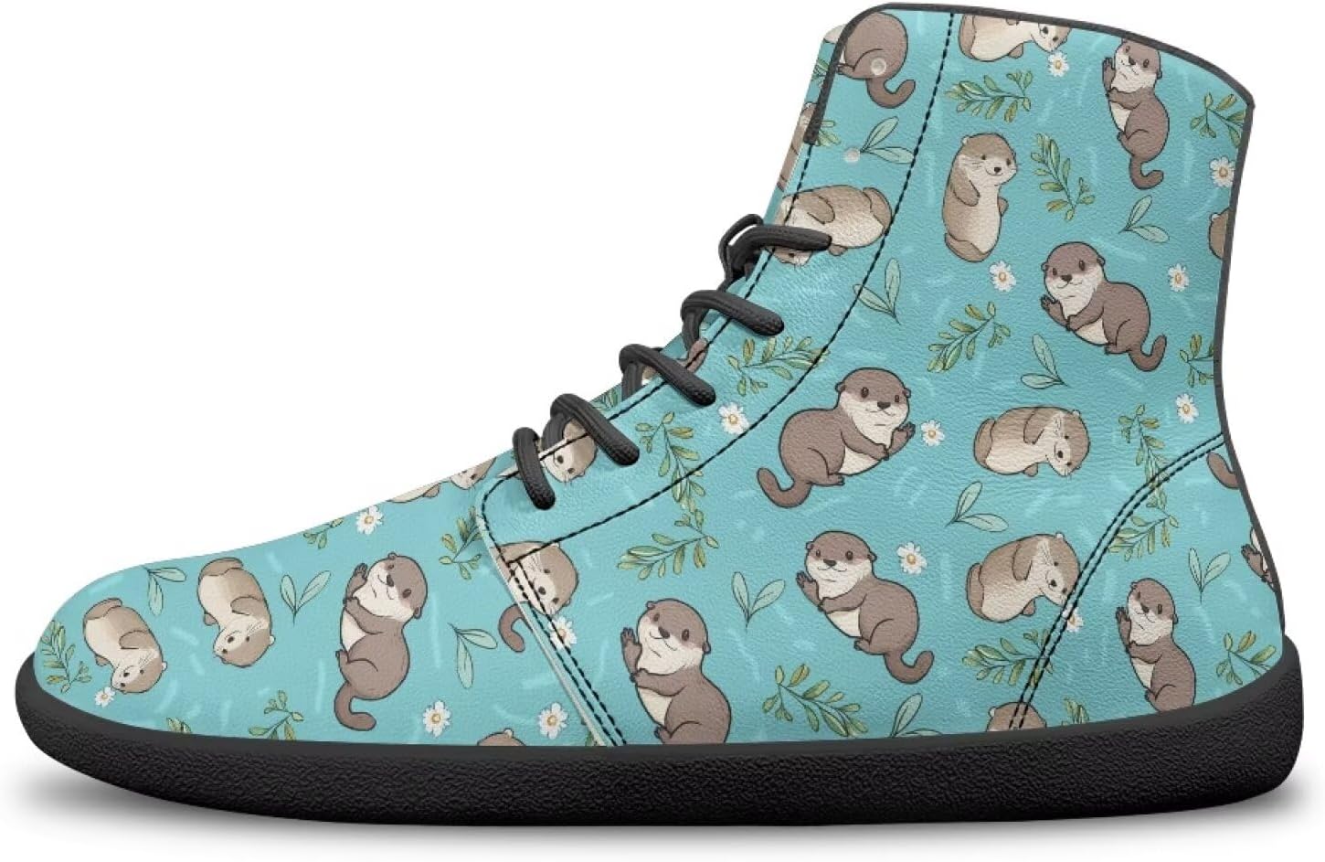 

Женские и мужские высокие кроссовки на босу ногу с шнуровкой, противоскользящие спортивные Hellhero, Sea Otter