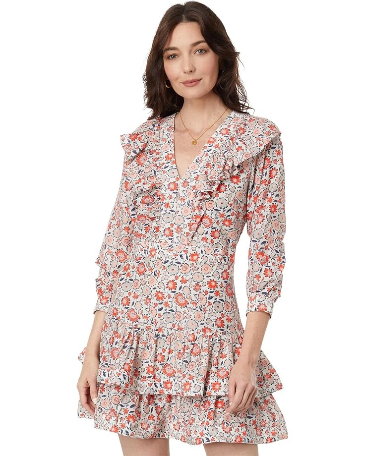 

Платье Vineyard Vines Ivy Ruffle, цвет Floral Multi/Stone