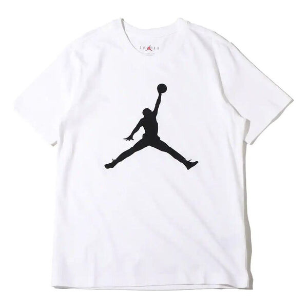 

Футболка Men's Air Jordan SS22 Logo Pattern Printing Round Neck Short Sleeve White T-Shirt, мультиколор