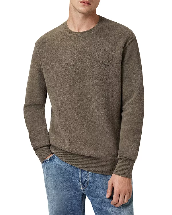 

Свитер стандартного кроя с круглым вырезом Statten Allsaints, зеленый