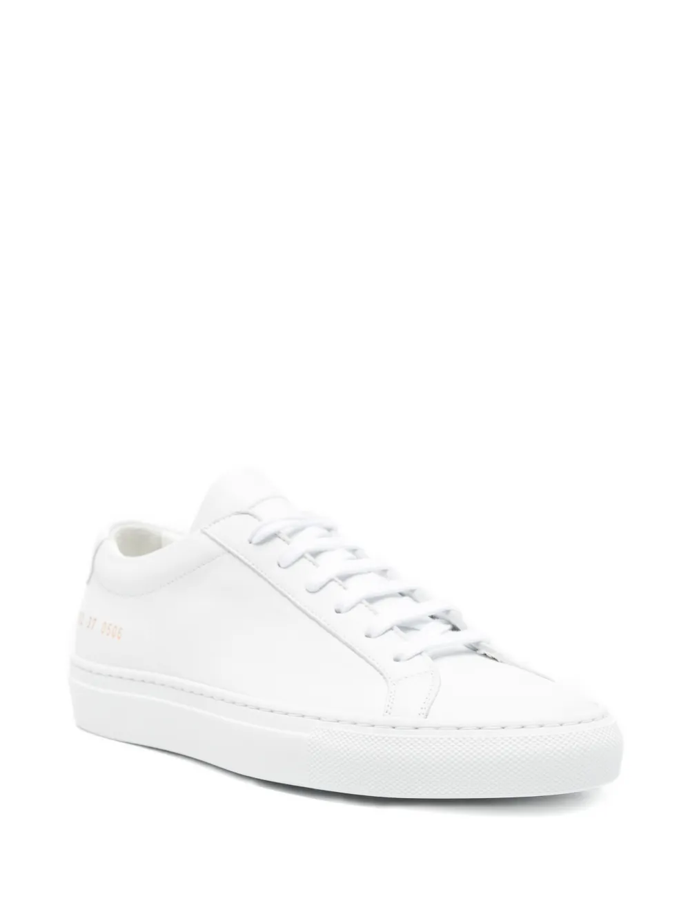 Кожаные кеды на шнуровке Common Projects, белый — фото 2