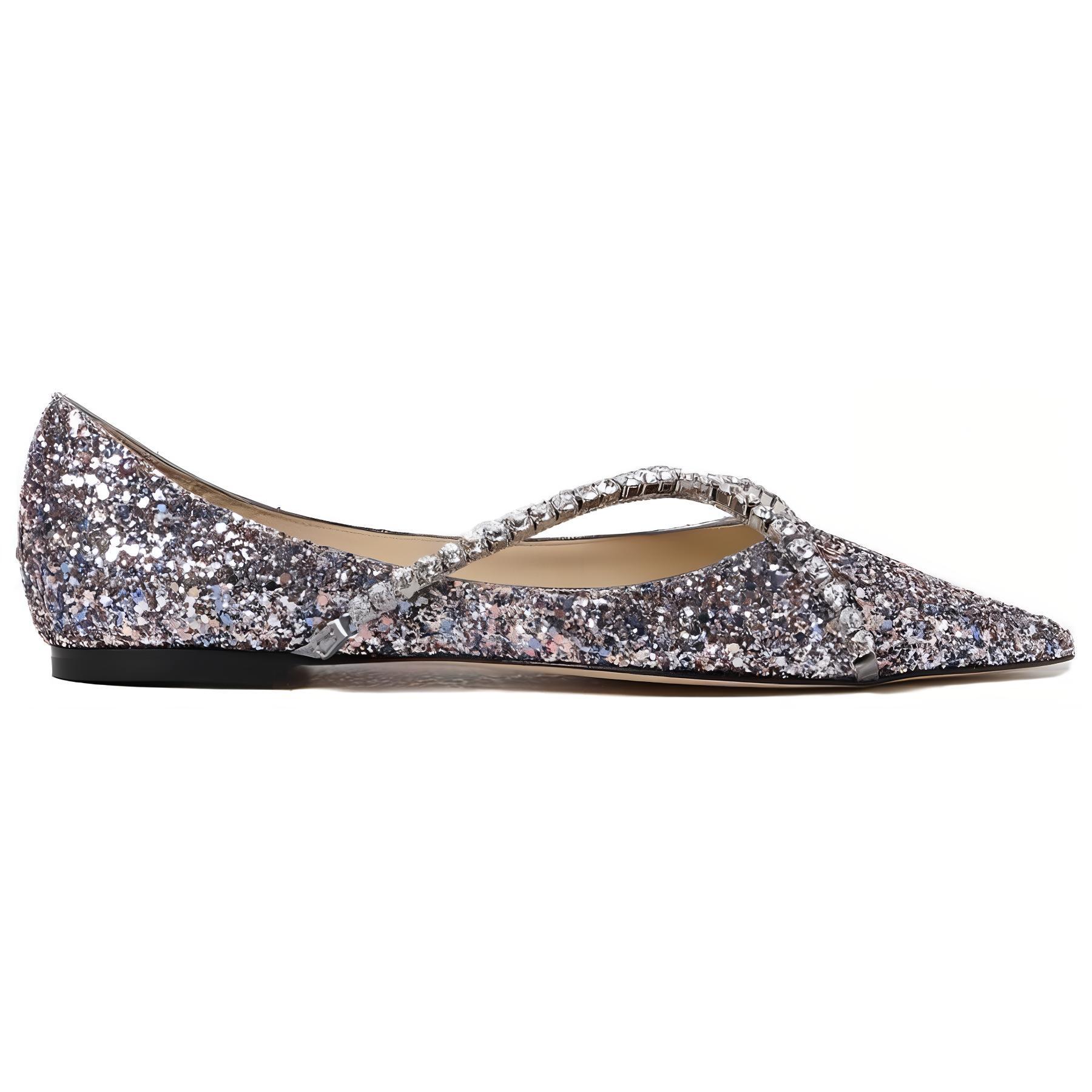 Туфли-балетки Genevi от Jimmy Choo, светло-фиолетовые — фото 2