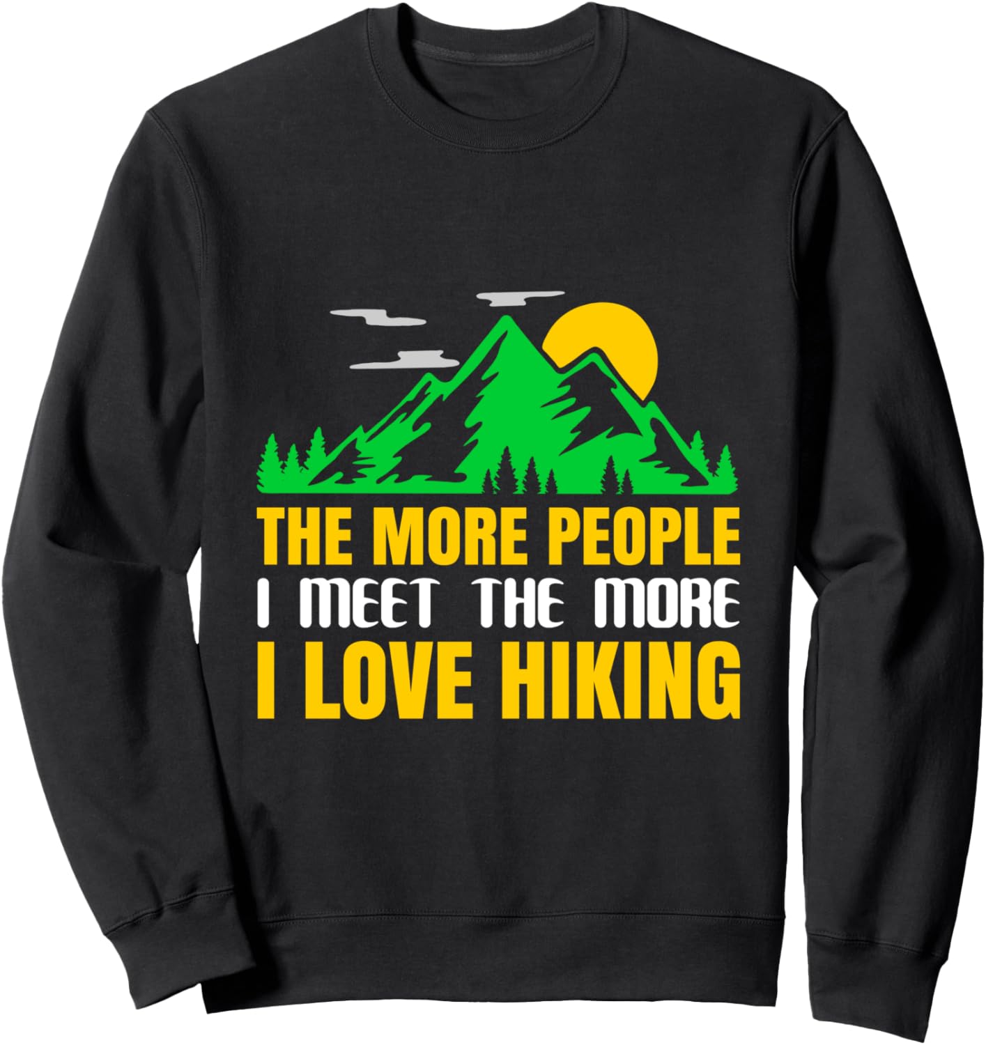 

Толстовка Hiking, Mountain Lines, Alpine Motifs, Hiking., черный